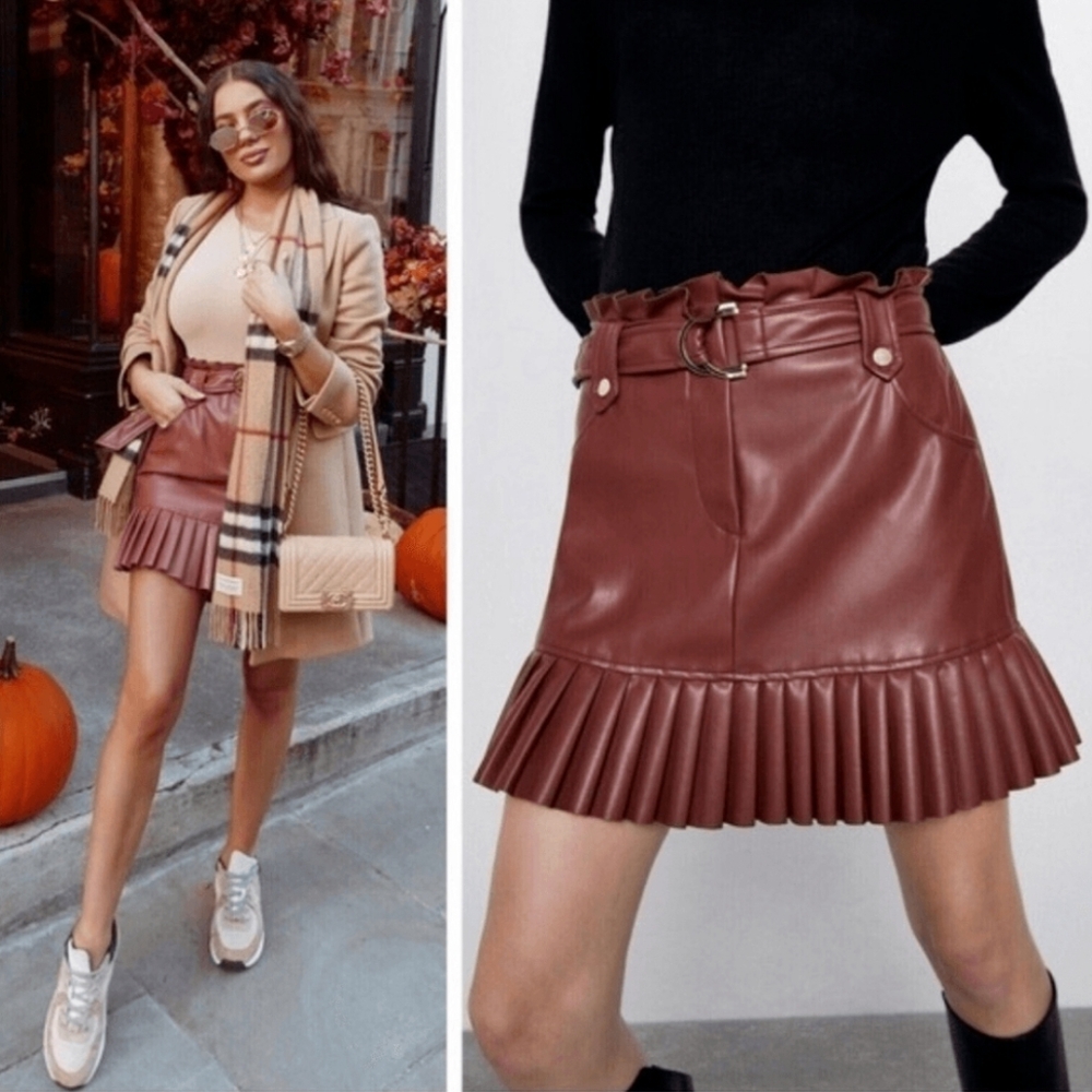 Zara Leather Skirt